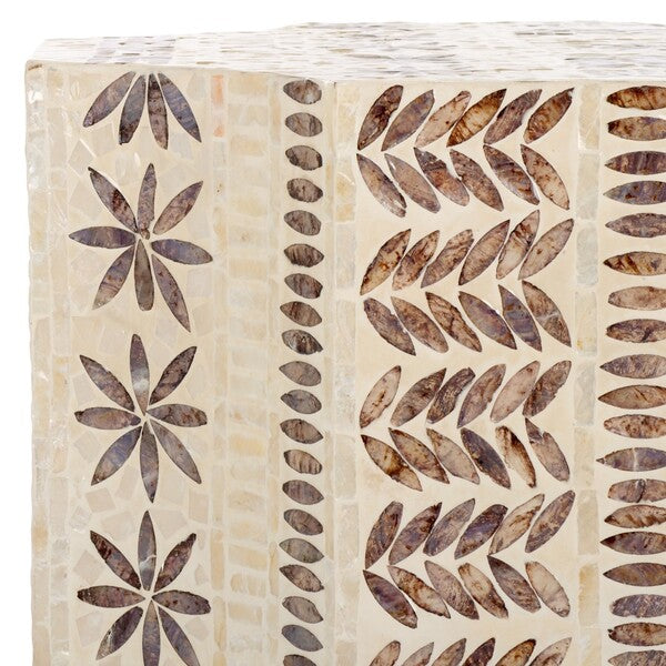 Sabina 20 in. Capiz Accent Table
