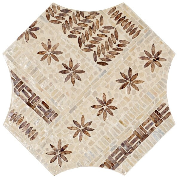 Sabina 20 in. Capiz Accent Table
