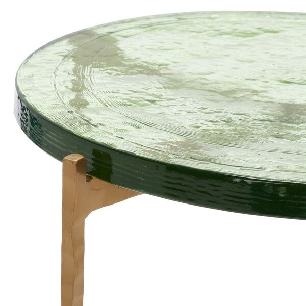 Appio 19 in. Glass Top Accent Table