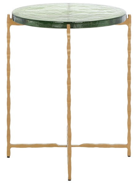 Appio 19 in. Glass Top Accent Table