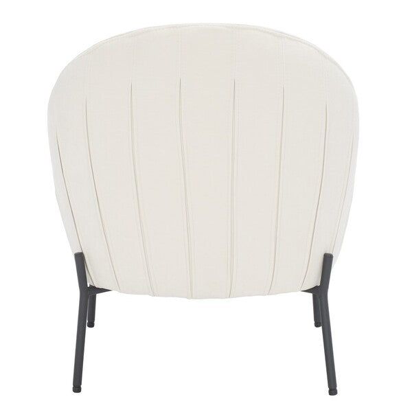 Gandino Velvet Accent Chair - Cream