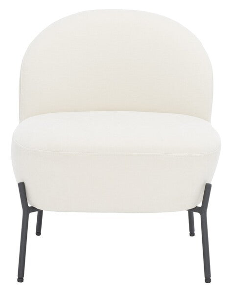 Gandino Velvet Accent Chair - Cream