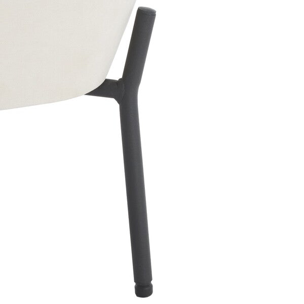 Gandino Velvet Accent Chair - Cream