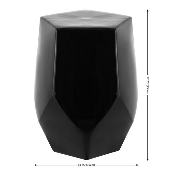 Durasca 18 in. Ceramic Outdoor Accent Table