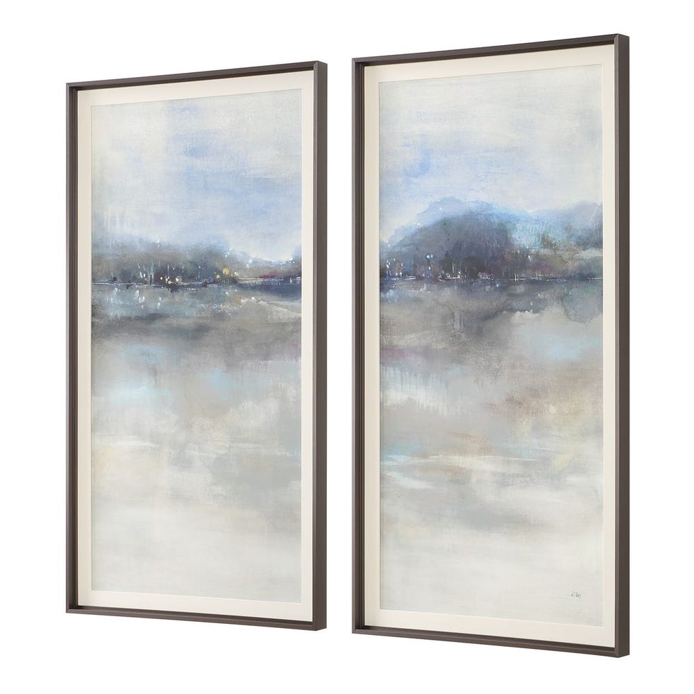 Veil of Dusk 52 in. Framed Prints - Set of 2
