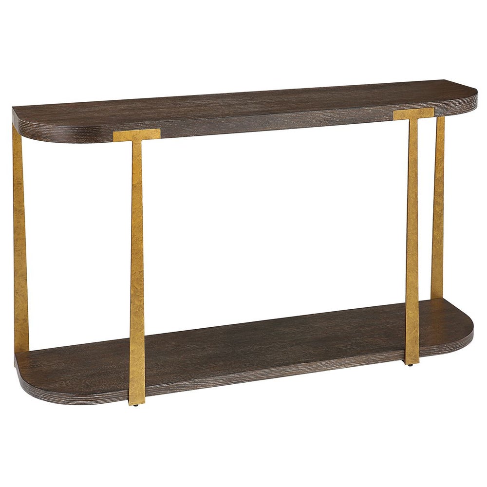 Paliano 54 in. Oak Veneer Console Table