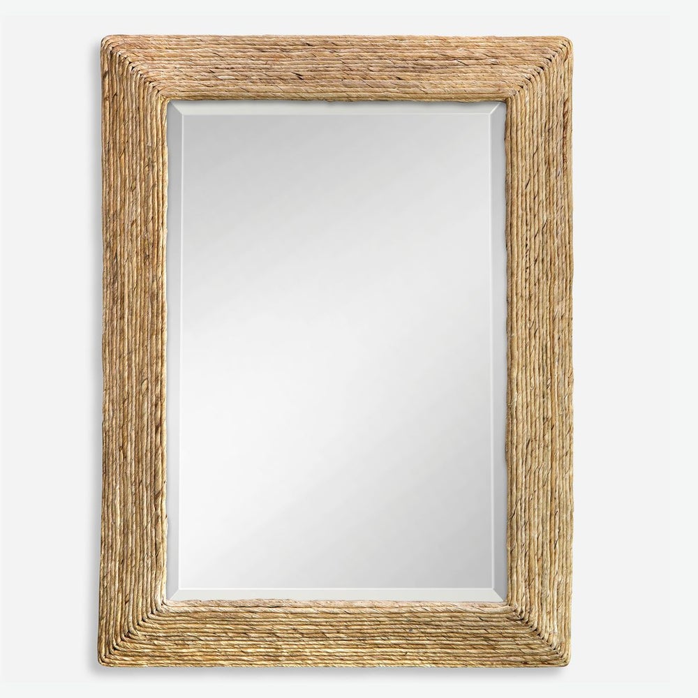 Macario 46 in. Woven Banana Mirror
