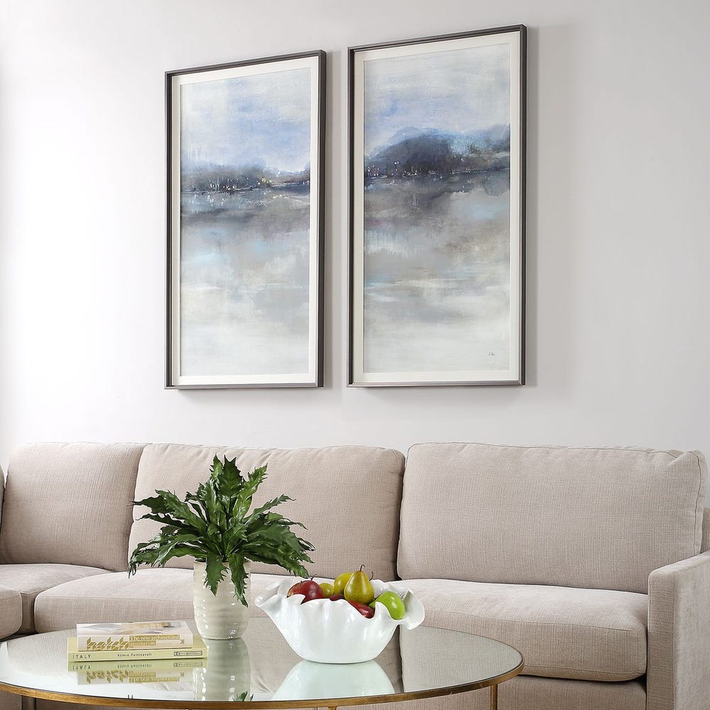 Veil of Dusk 52 in. Framed Prints - Set of 2