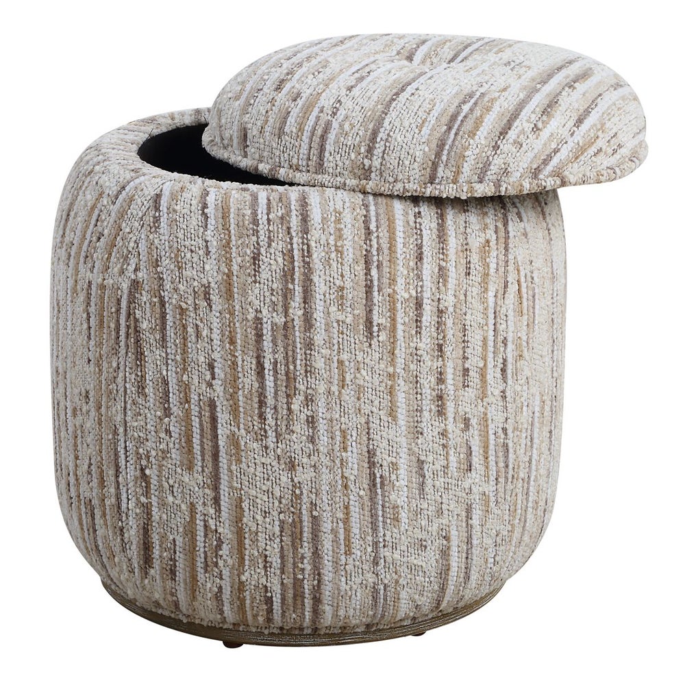 Tunda Boucle Polyester Accent Stool