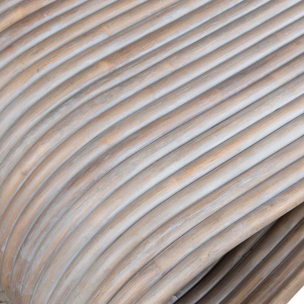 Lonato 58 in. Rattan Poles Coffee Table