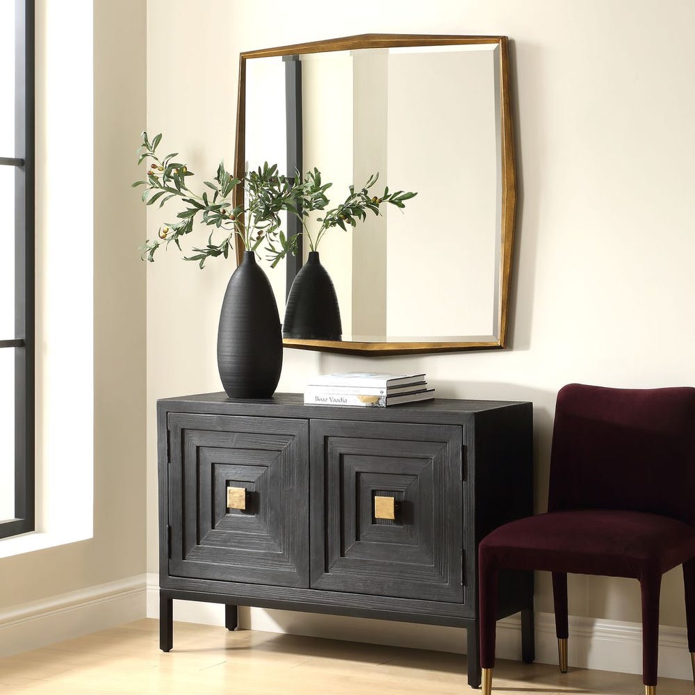 Piave 40 in. Wood Frame Mirror