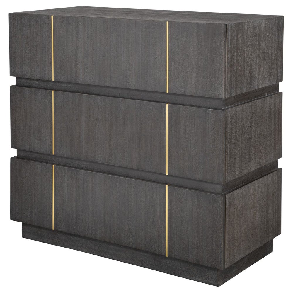 Borsari 37 in. Acacia Veneer Chest