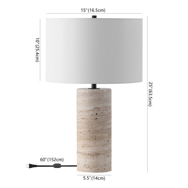 Donnici Travertine Table Lamp