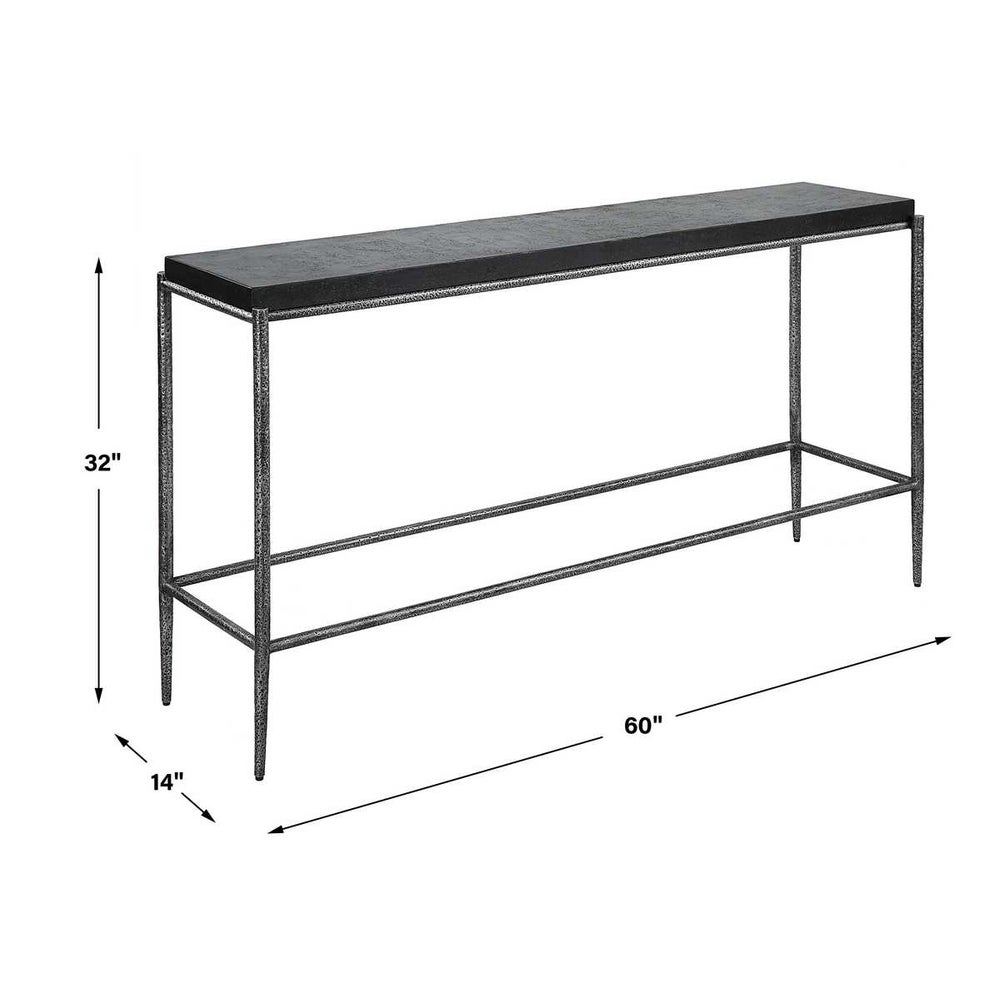 Carmine 60 in. Concrete Top Console Table