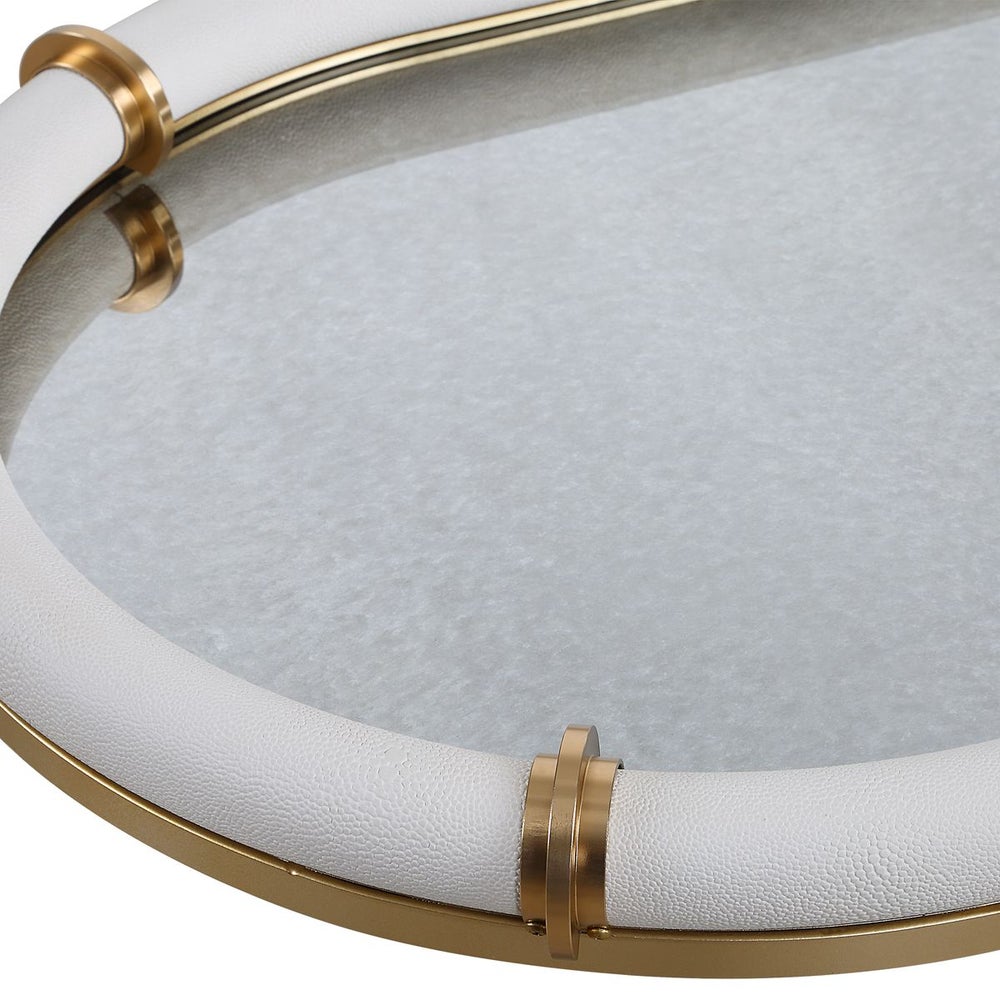 Matera Oval Mirrored Tray