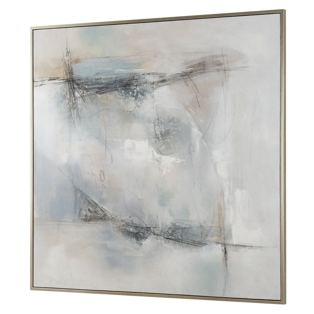 Coastal Haze 62 in. Hand Painted Canvas