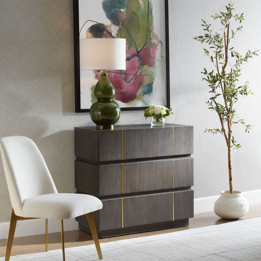 Borsari 37 in. Acacia Veneer Chest