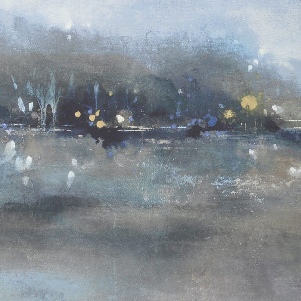 Veil of Dusk 52 in. Framed Prints - Set of 2