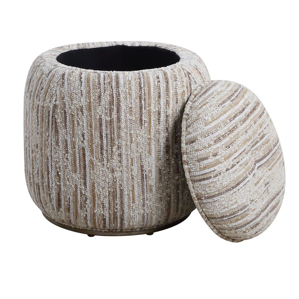 Tunda Boucle Polyester Accent Stool