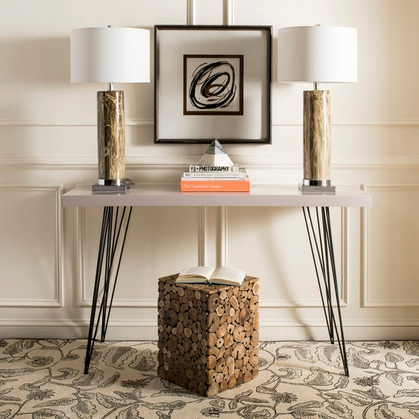 Pecco 18 in. Reclaimed Teak Accent Table