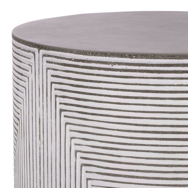 Corso 19 in. Ficonstone Outdoor Accent Table