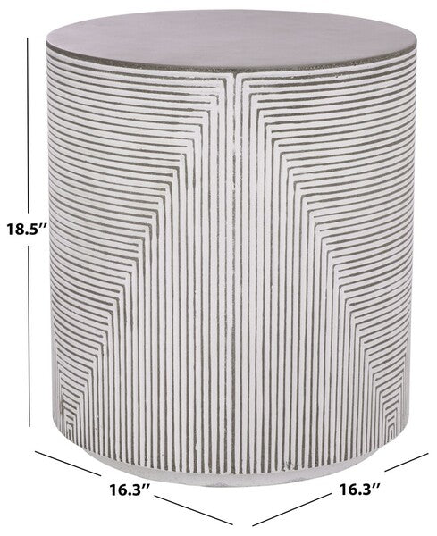 Corso 19 in. Ficonstone Outdoor Accent Table