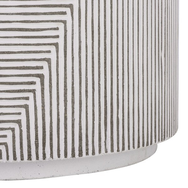 Corso 19 in. Ficonstone Outdoor Accent Table