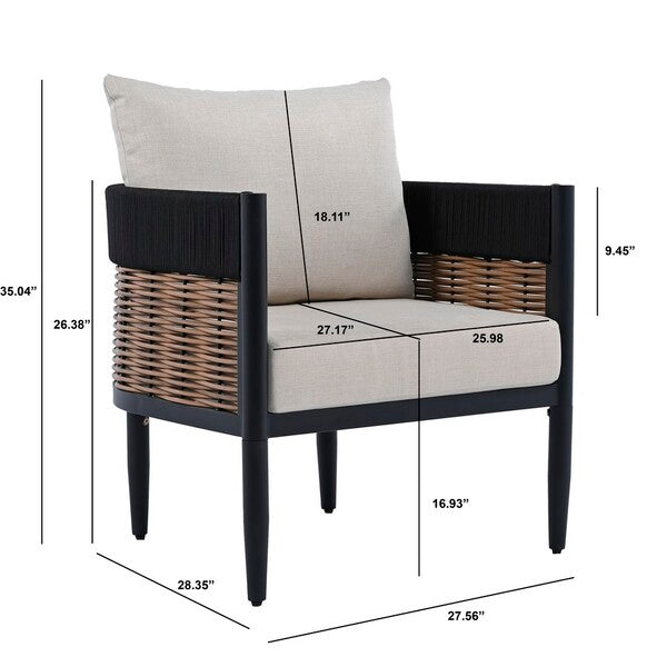 Settimo Taupe Outdoor Accent Chair - Set of 2