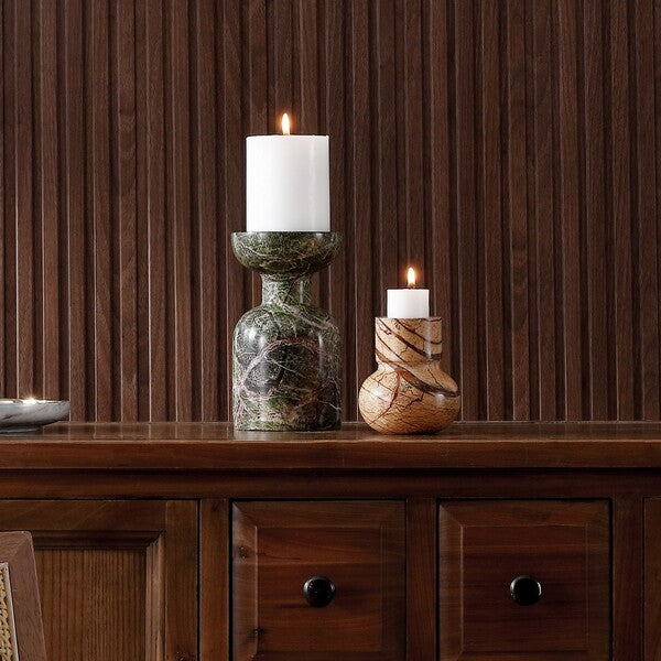 Grotte Marble Candle Holder - Set of 2