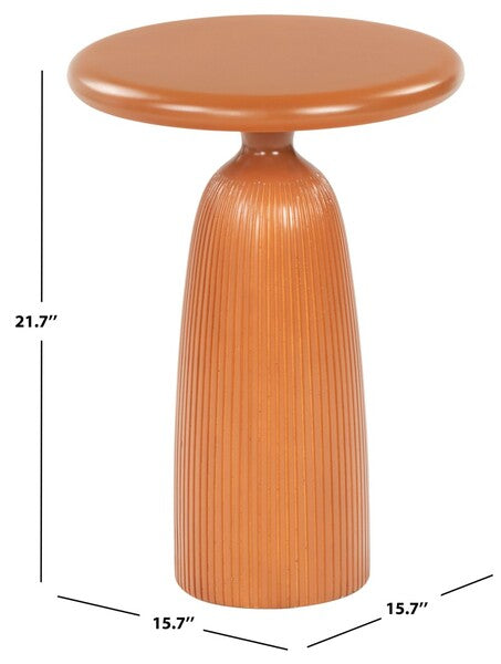 Mioglia 22 in. Round Concrete Accent Table