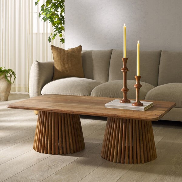 Tasso 51 in. Acacia Wood Coffee Table