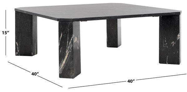 Allumiere 40 in. Marble Coffee Table