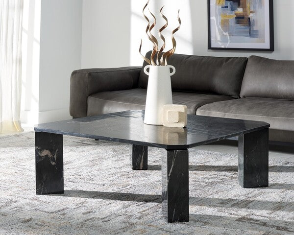Creda 40 in. Marble Coffee Table