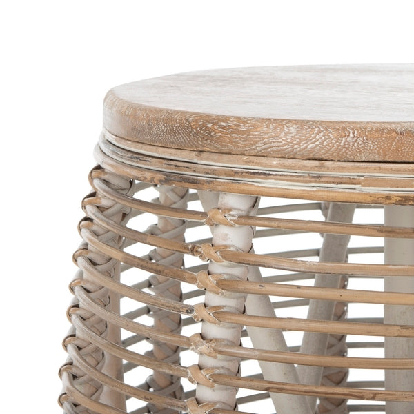 Veleso 19 in. Rattan Accent Table