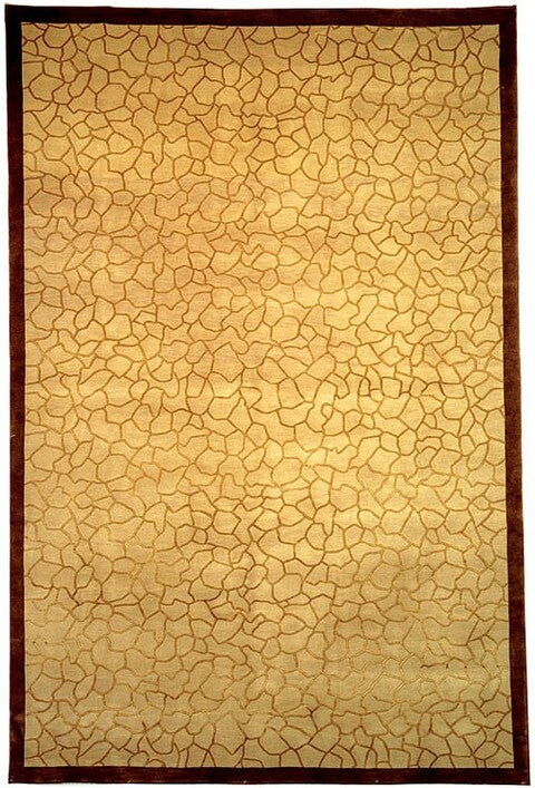Coriano Hand Knotted Silk and Wool Pile Rug