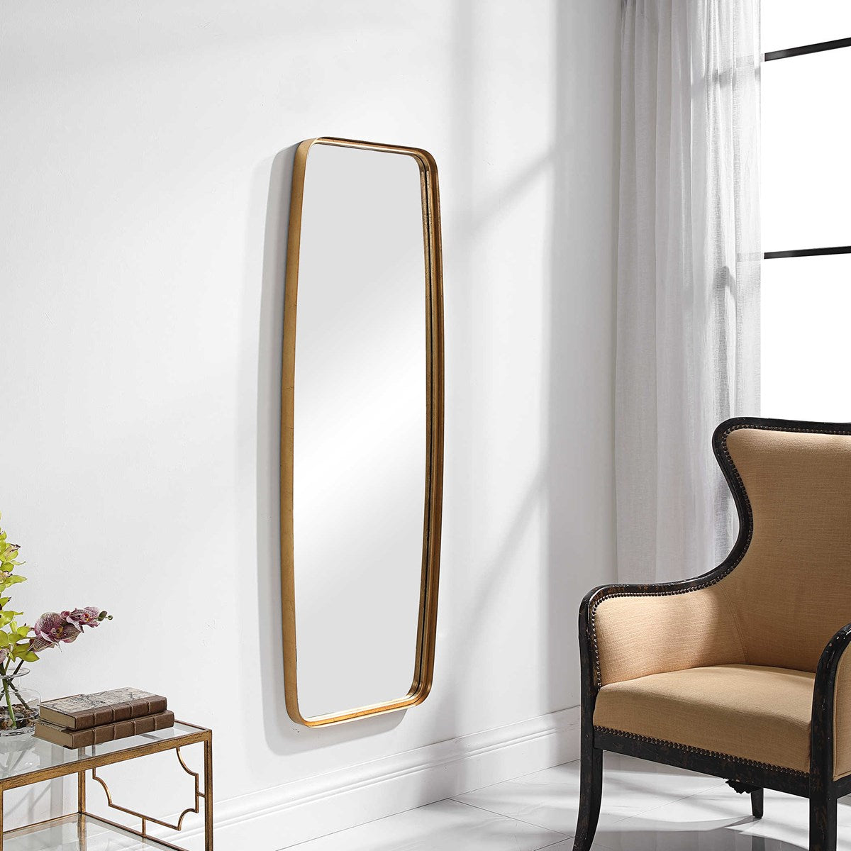 Irpino 60 in. Mirror - Gold Leaf