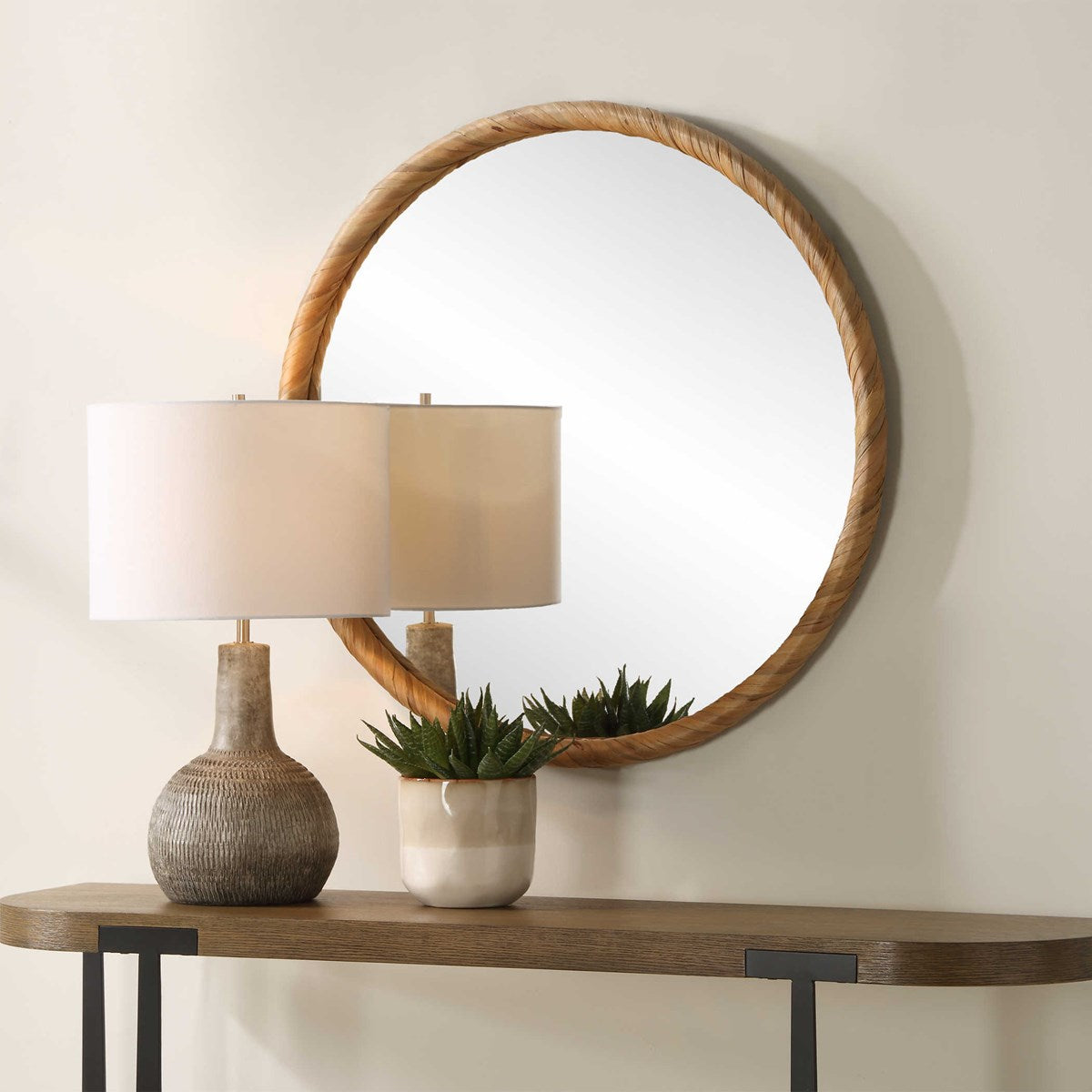 Antillo 32 in. Round Mirror