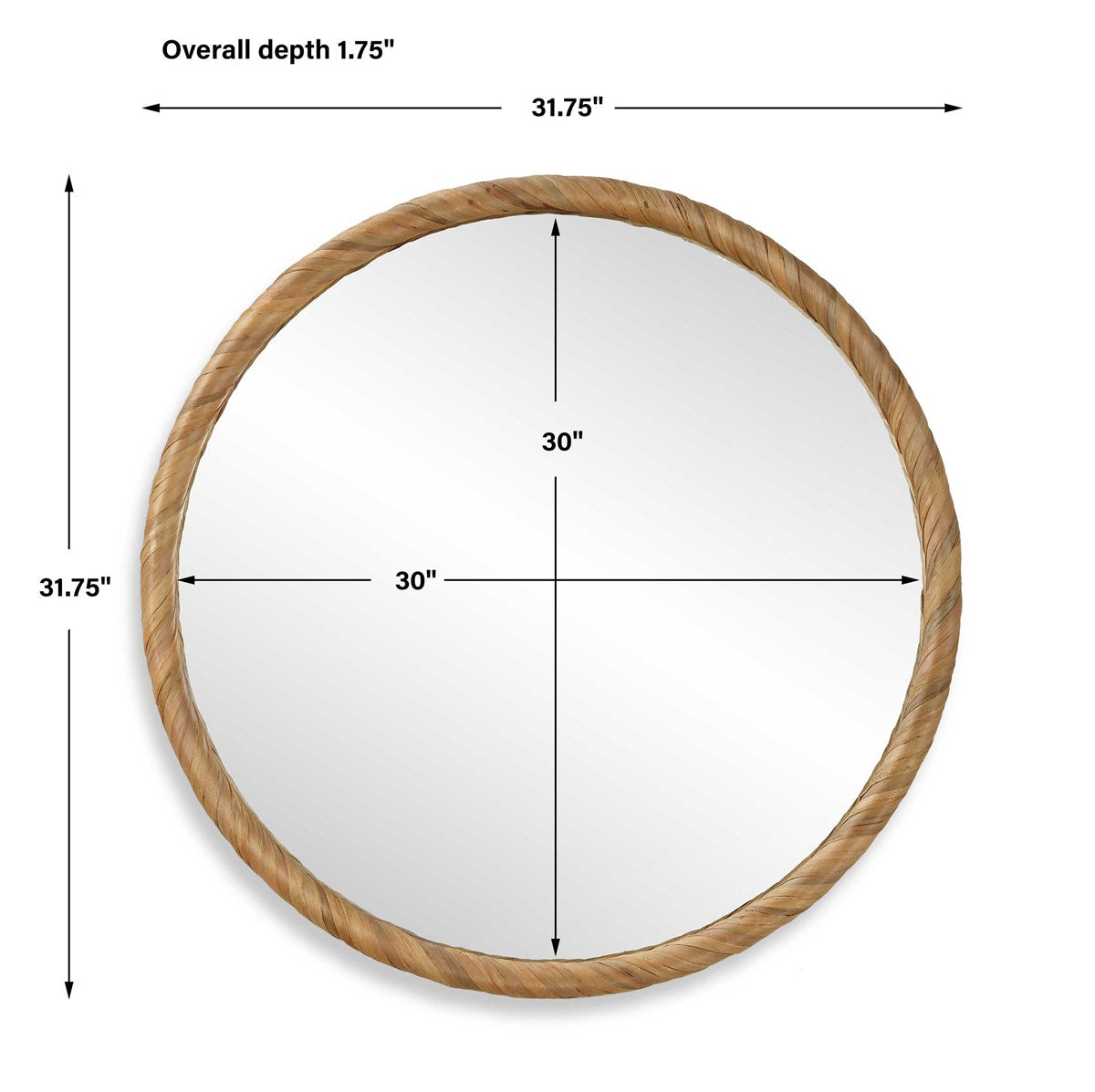 Antillo 32 in. Round Mirror