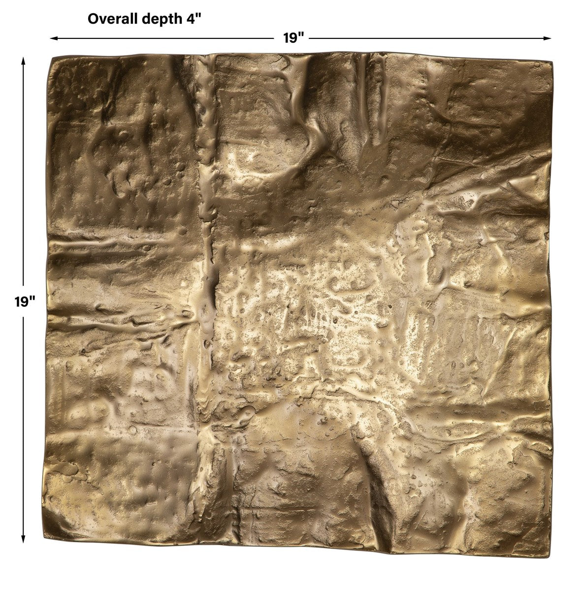 Gold Paper 19 in. Wall Decor - One Each