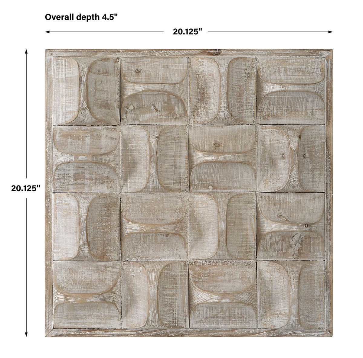 Maze 20 in. Wood Wall Decor - Natural