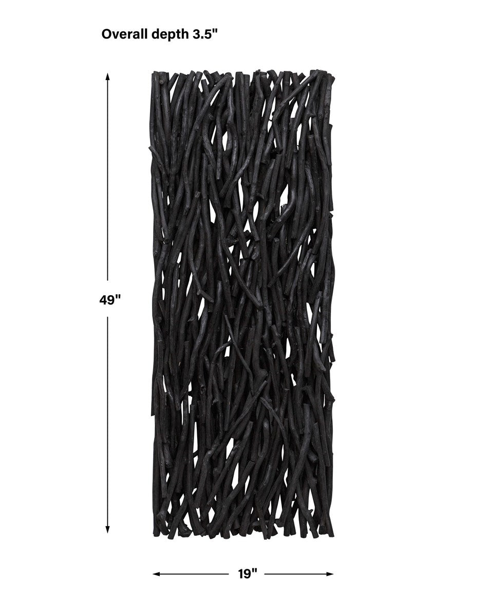 Balanced Teak 49 in. Wood Wall Decor - One Each
