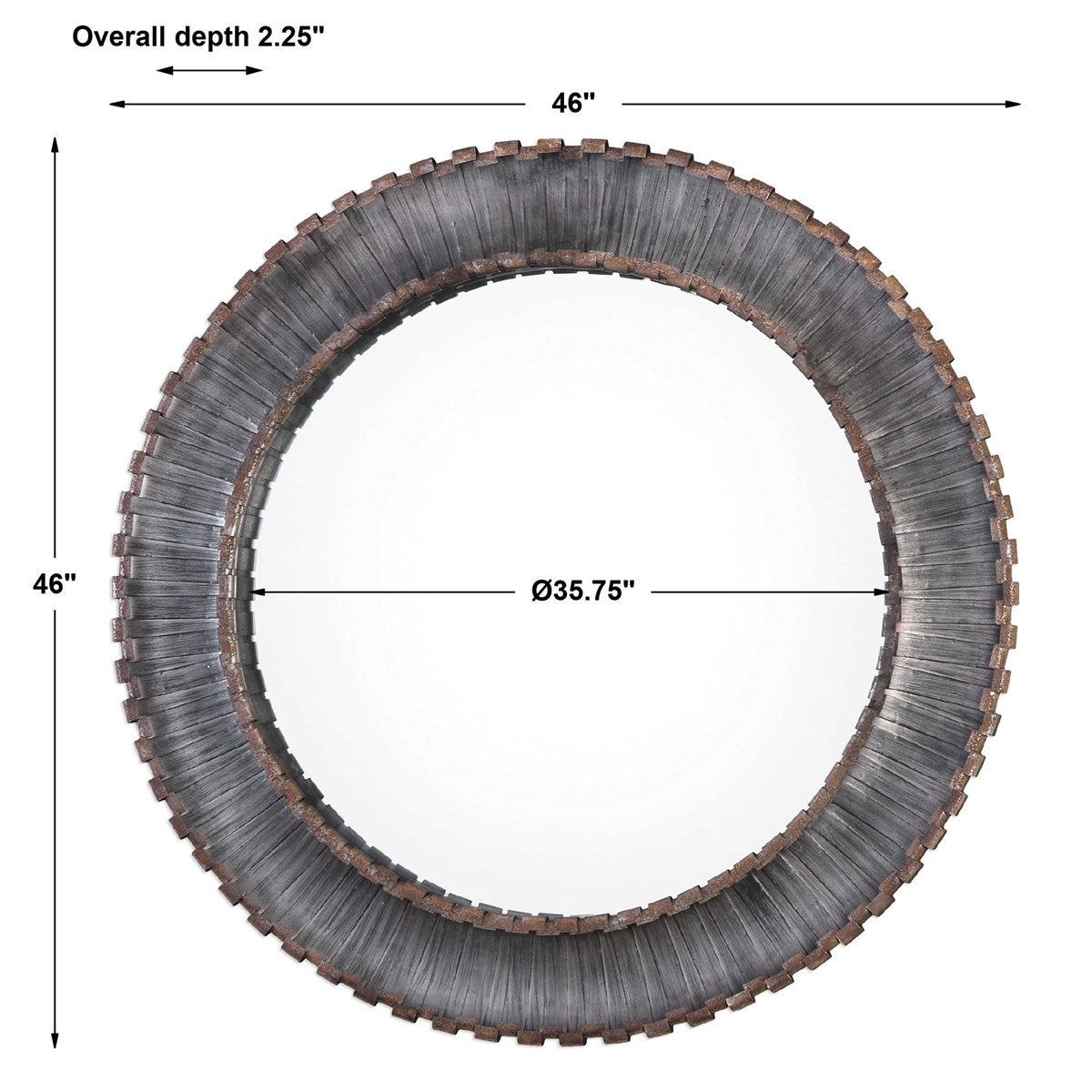 Sforza 46 in. Round Mirror