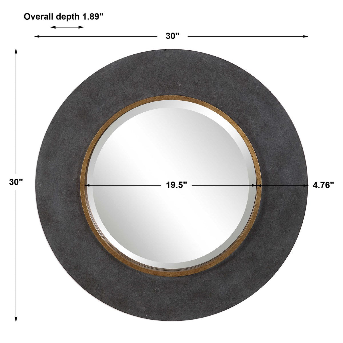 Colsen 30 in. Round Mirror