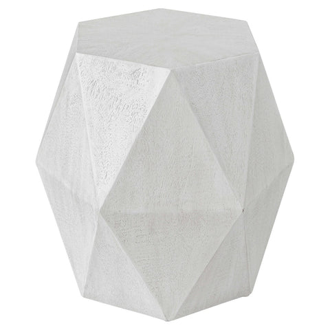 Agro 18 in. Accent Table - White