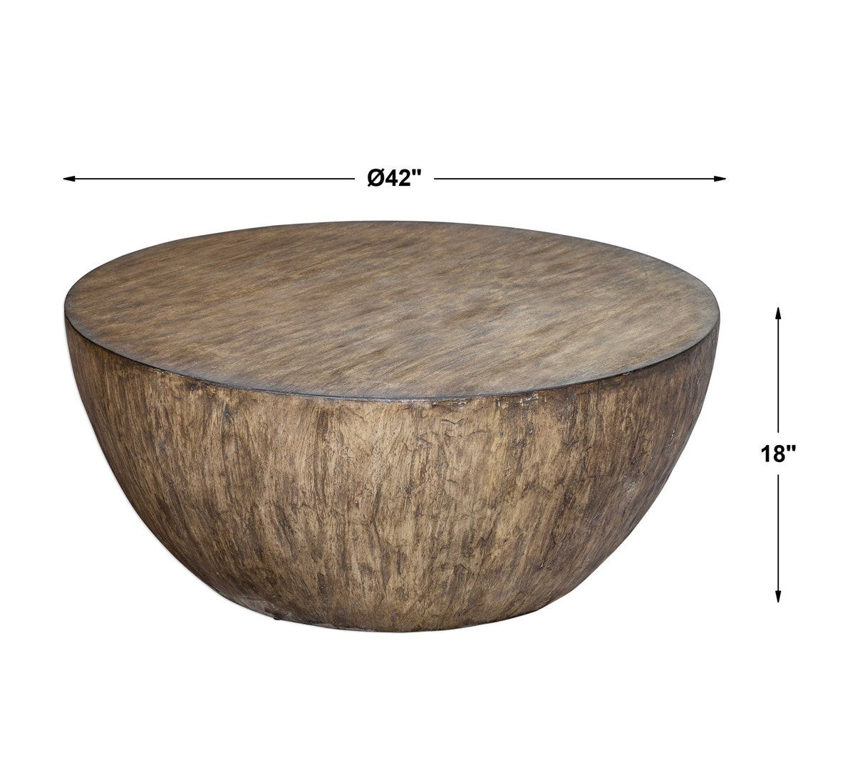 Teresa 42 in. Mango Wood Veneer Coffee Table