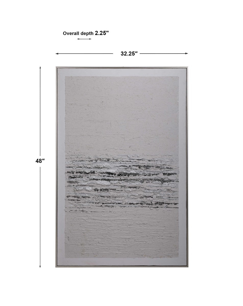 Textured Breeze 48 in. Hand Painted Canvas