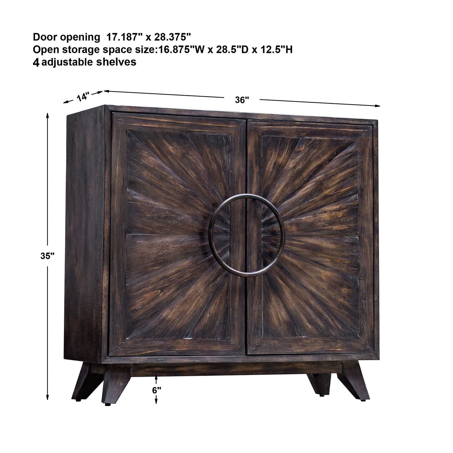 Angelo 2 Door 36 in. Cabinet