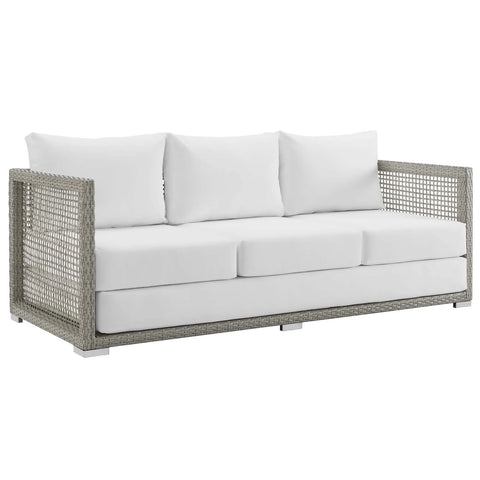 Bassa Outdoor Patio Sofa - White