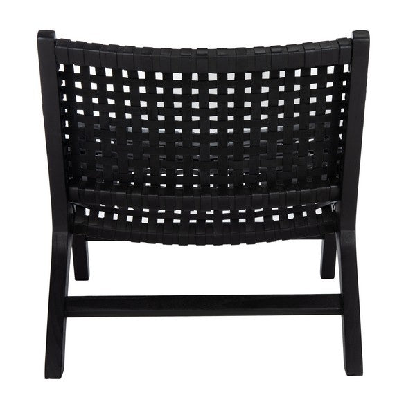 Blair Leather Accent Chair - Black