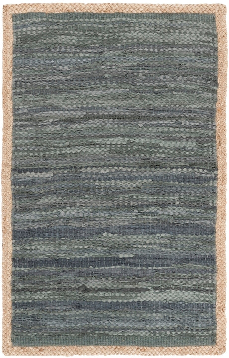 Galliate Hand Loomed Leather Rug